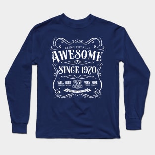 50th Birthday Gift Awesome Since 1970 Long Sleeve T-Shirt